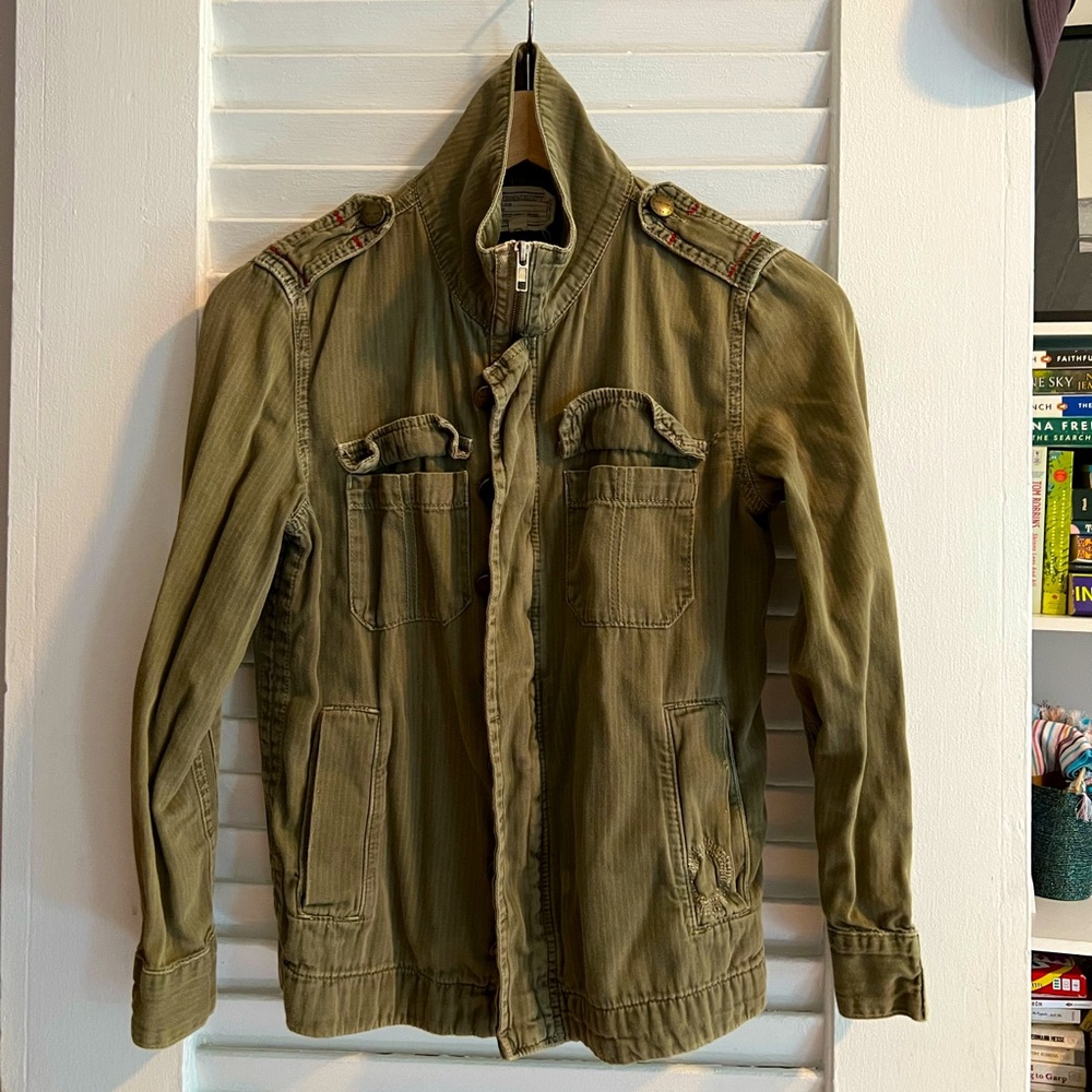 Current Elliot Army Light Zip Up Jacket. - image 1